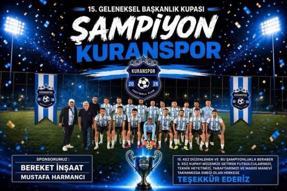 15. Başkanlık Kupası Futbol Turnuvası sona erdi