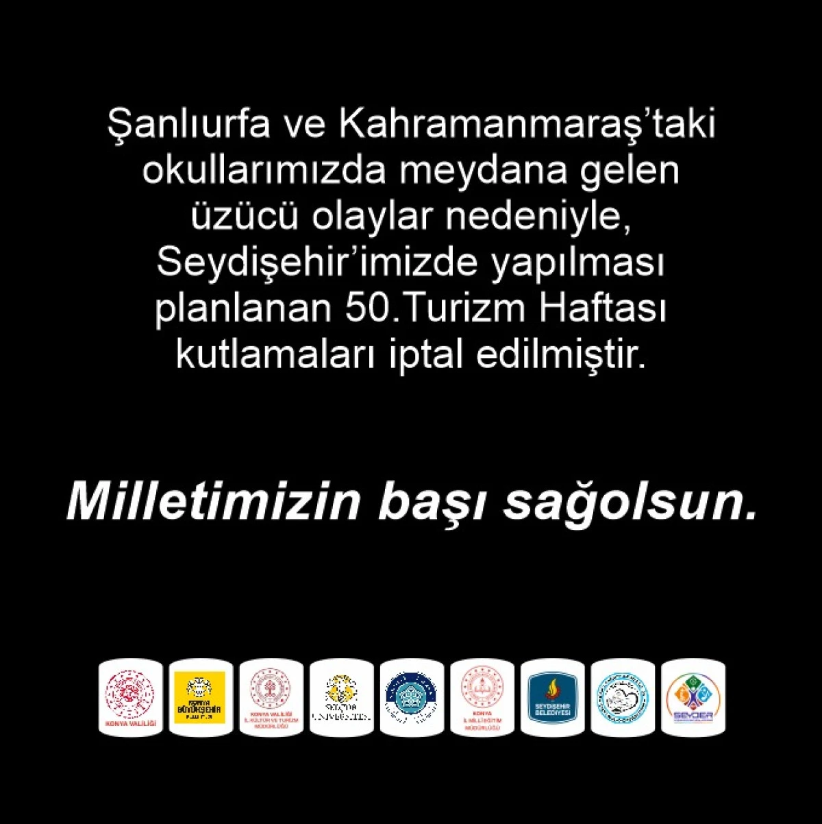 50. Turzim Haftası Kutlamaları İptal Edildi