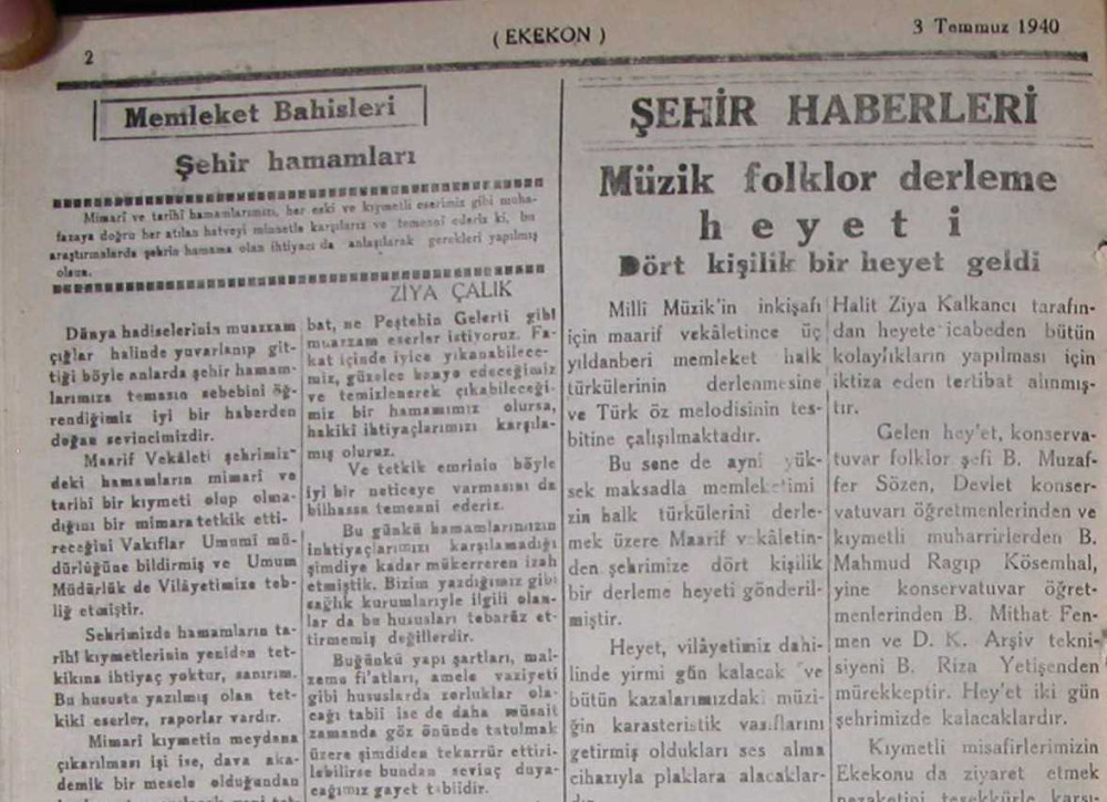 Ayşe Dadı ve Seydişehir Türküleri (1940)