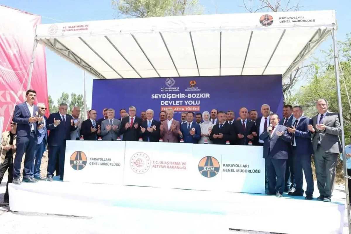 Bakanı Abdulkadir Uraloğlu, Seydişehir-Bozkır Devlet Yolu’nun temel atma törenine katıldı