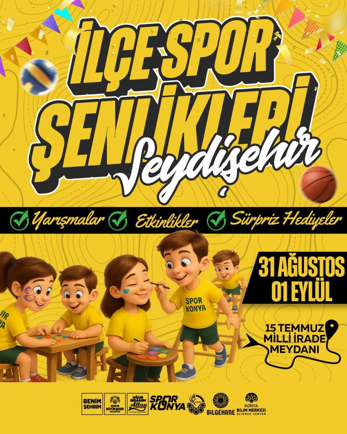 Konya Büyükşehir’den Seydişehir’de Spor Şenliği