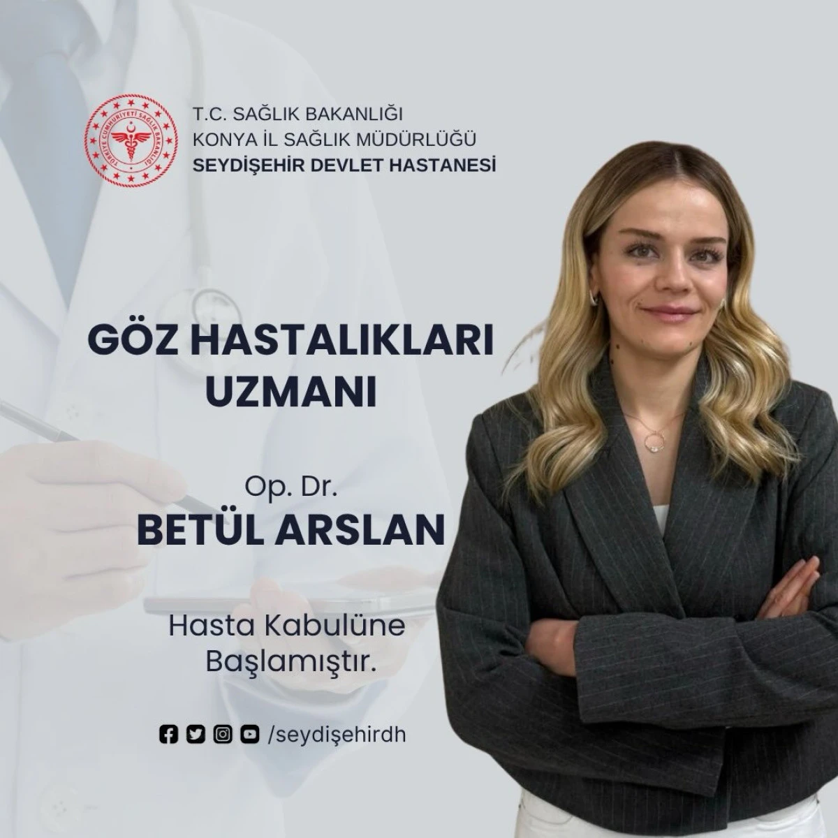 Seydişehir Devlet Hastanesi&rsquo;ne İki Uzman Doktor Atandı