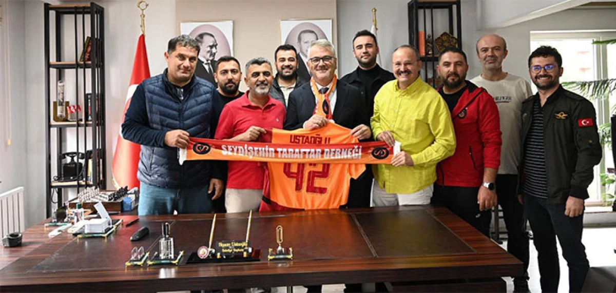Seydişehir Galatasaraylılar Derneği&rsquo;nden Kaymakam Kadir Akın G&ouml;zel'e Başkan Hasan Ustaoğlu&rsquo;na Ziyaret