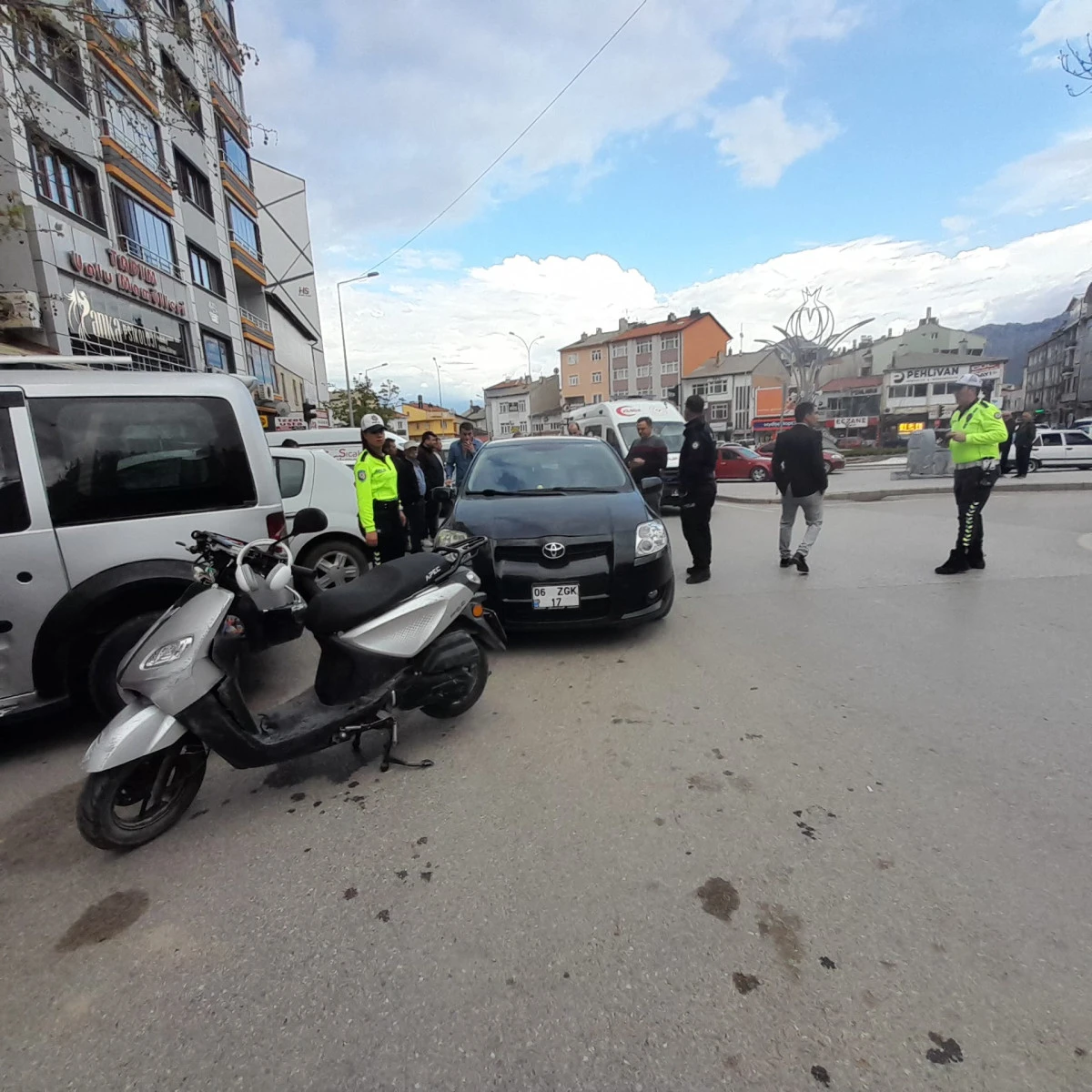 Trafik kazasında 1 kişi yaralandı