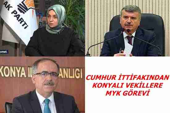 Yeni kurultaylarını yapan Cumhur ittifakı partilerinden Konya Milletvekillerine önemli görev.